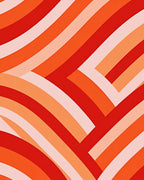 Warm Tones Arc Pattern Design Rug