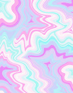 Pastel Swirl Abstract Design Rug