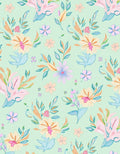 Whimsical Pastel Floral Bouquet Arrangement Rug