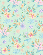 Whimsical Pastel Floral Bouquet Arrangement Rug