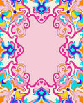 Vibrant Swirls Pastel Patterned Rug