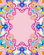 Vibrant Swirls Pastel Patterned Rug