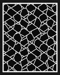 Abstract Shattered Net Pattern Rug