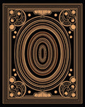 Art Deco Style Oval Pattern Rug