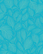 Teal Feather Pattern Rug Design Rug