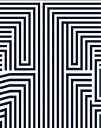 Bold Lines Geometric Maze Pattern Rug
