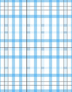Classic Blue White Plaid Pattern Rug