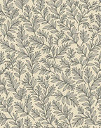 Botanical Outline Foliage Pattern Rug