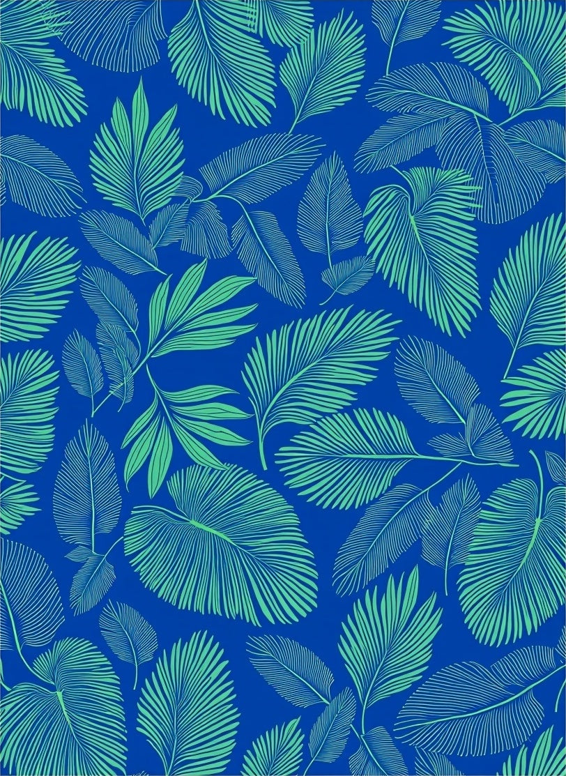 Lush Emerald Leafy Canopy Rug