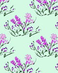 Floral Lavender Sketch Pattern Rug