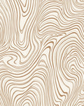 Natural Wood Grain Curved Pattern Rug