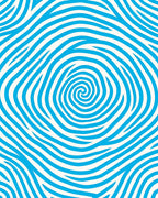 Abstract Blue Swirl Wavy Lines Rug