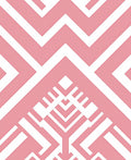 Pink Chevron Geometric Pattern Rug