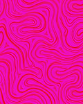Vibrant Red Swirl Pattern Rug