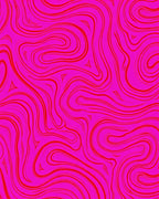 Vibrant Red Swirl Pattern Rug