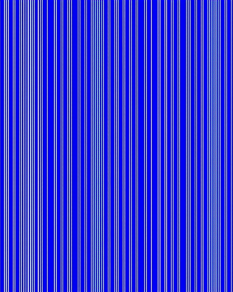Bold Blue White Vertical Stripe Pattern Rug
