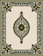 Ornate Floral Mandala Pattern Rug