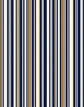 Striped Pattern In Navy Cream Gold Rug