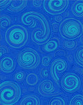 Blue Swirls Abstract Pattern Rug