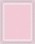 Soft Pink Layered Border Rug