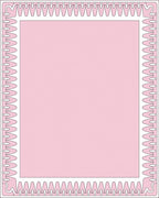 Soft Pink Layered Border Rug