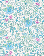 Art Nouveau Floral Swirls Rug