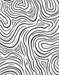 Abstract Zebra Stripe Pattern Rug