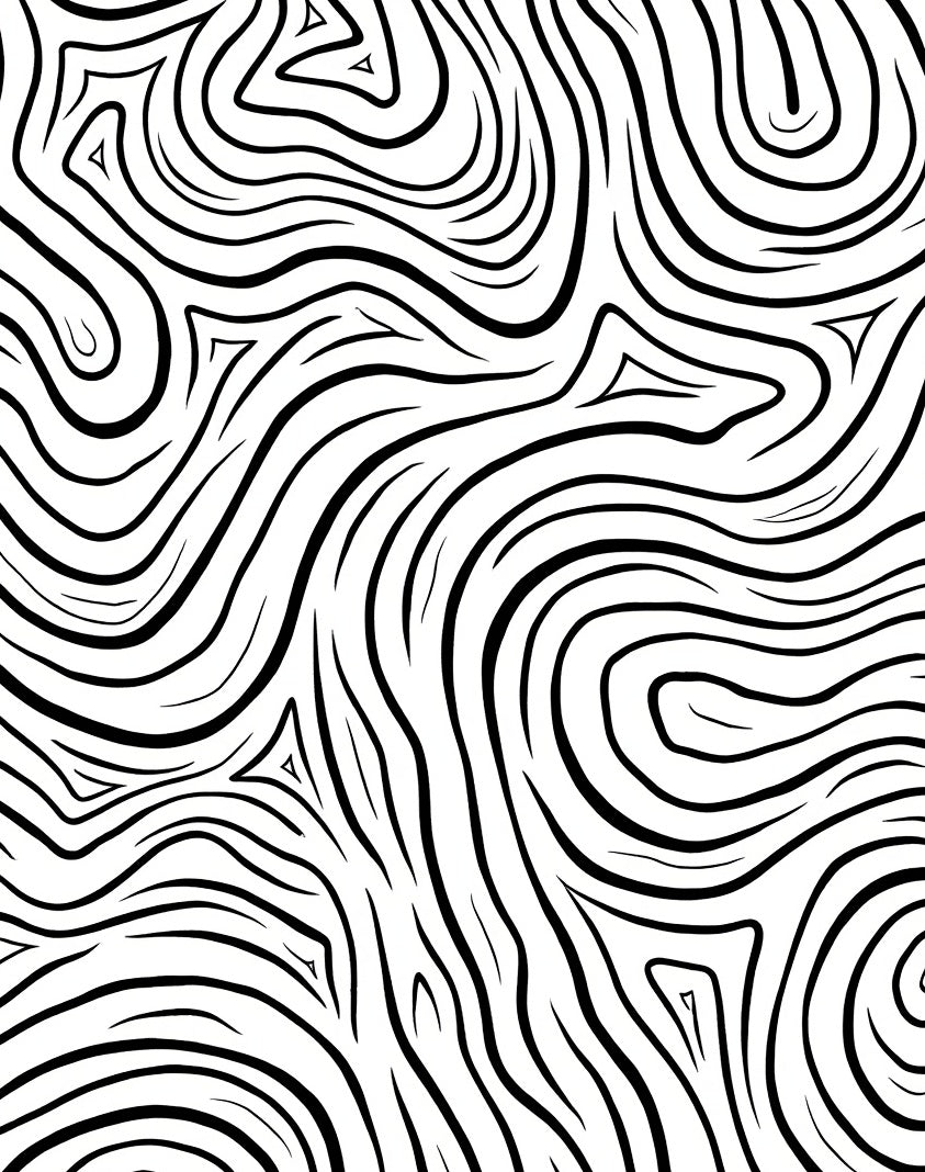 Abstract Zebra Stripe Pattern Rug