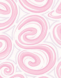 Soft Pink Swirl Pattern Rug