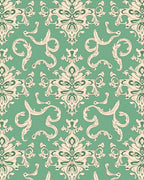 Elegant Cream Swirl Patterned Rug
