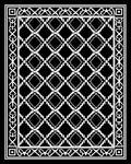 Classic Black White Diamond Pattern Rug