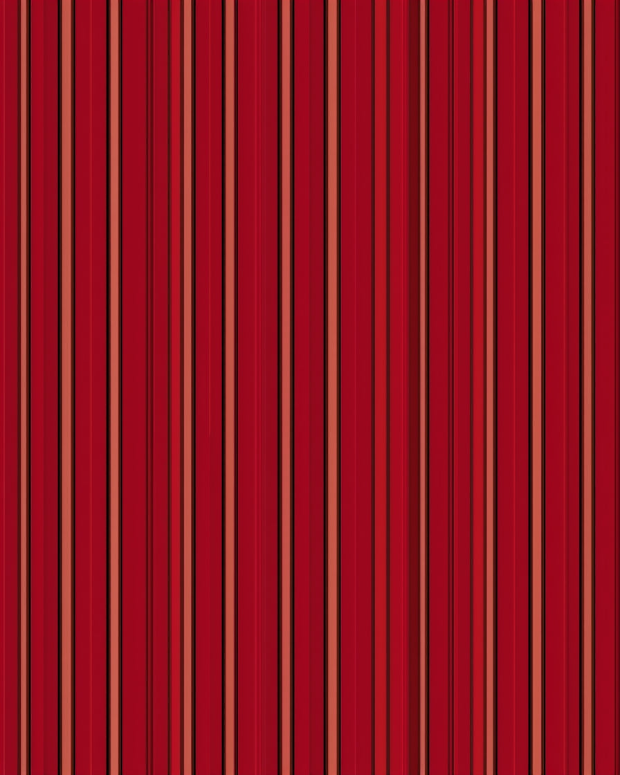 Bold Red Striped Modern Rug