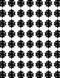 Black And White Star Pattern Design Rug