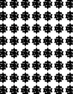 Black And White Star Pattern Design Rug