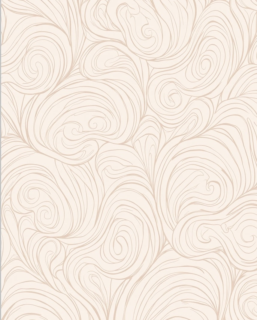 Abstract Swirl Line Pattern Rug