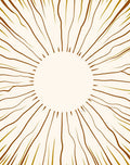 Organic Sunburst Abstract Lines Design Rug