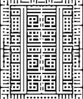 Bold Black White Graphic Pattern Rug