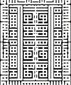 Bold Black White Graphic Pattern Rug