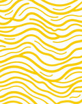 Golden Wavy Stripes Pattern Rug