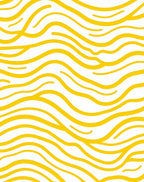 Golden Wavy Stripes Pattern Rug