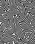 Abstract Black White Swirl Pattern Rug