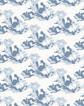 Abstract Blue Swirl Pattern Design Rug