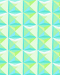 Cool Tone Geometric Prism Rug