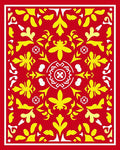 Vibrant Folk Floral Medallion Patterns Rug