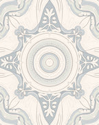 Classic Blue Ornamental Mandala Design Rug