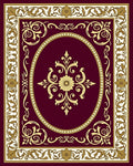 Ornate Floral Swirl Detailed Rug