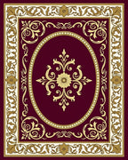 Ornate Floral Swirl Detailed Rug