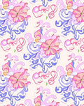Whimsical Floral Swirls Pastel Rug