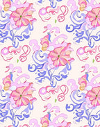 Whimsical Floral Swirls Pastel Rug