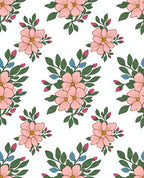 Delicate Floral Pattern Design Rug